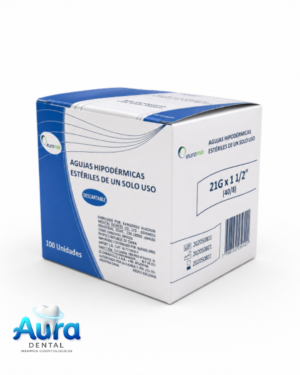 Aguja Descartable Euromix 40/8 21G x 1 1/2"