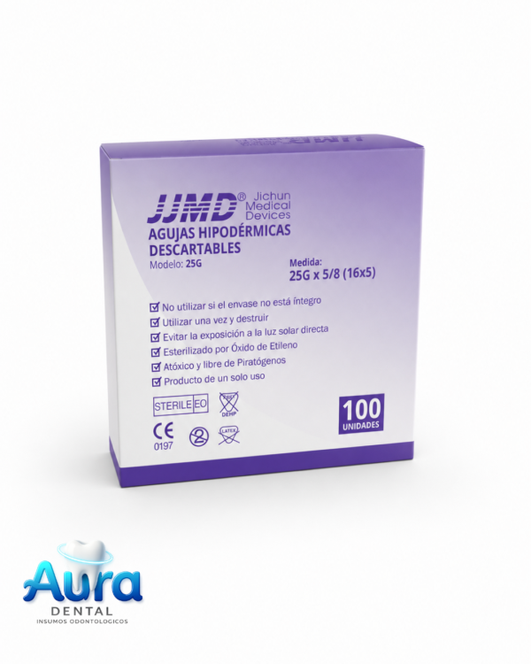 Aguja Descartable JJMD 16/5 25G x 5/8"